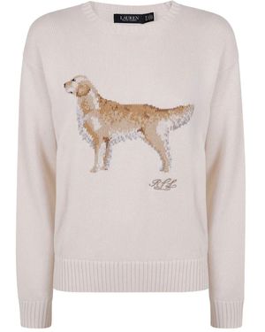 Ralph Lauren "Riednee" Maglione A Maniche Lunghe - Bianco