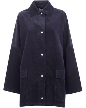 TOTEME 'Cord' Overshirt Jacket - Blue