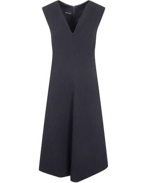 Emporio Armani Sleeveless V-Neck Dress - Blue