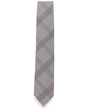 Lardini Tie Micro Pied De Poule "Accrc7.Ac67147 120Br" - White