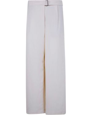 Brunello Cucinelli Linen Blend Pants - White