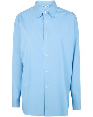 AURALEE Camicia Twill - Blue