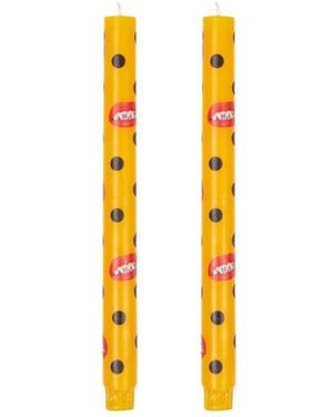Seletti "Toiletpaper Shit" Double Set Candels Cm 2.3 X 2.3 H 27 - Metallic