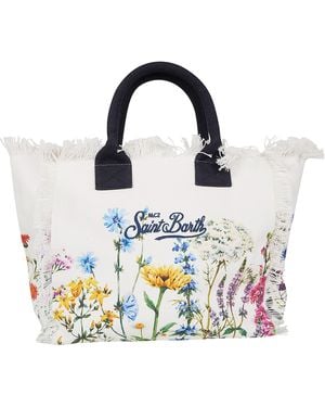 Mc2 Saint Barth Vanity Canvas Bag By - White