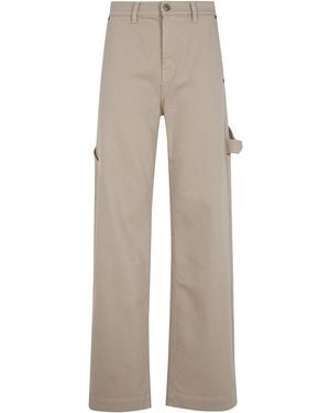 P.A.R.O.S.H. P. A.R. O.S. H. Jeans Gamba Dritta "Cuoricini" - Natural