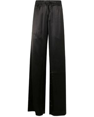 Marine Serre Satin Drawstring Trousers - Black