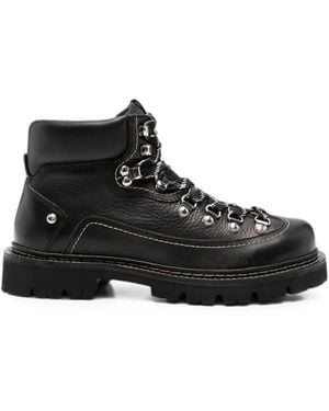 DSquared² Boots Lace-Up "Canadian Ankle Boots" - Black
