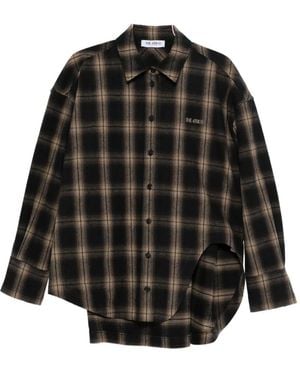 The Attico Check Shirt - Black