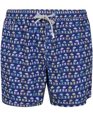 MC2 Saint Barth Swim Shorts Lighting Micro Ultralight - Blue