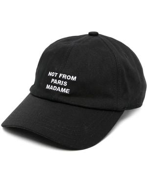 Drole de Monsieur La Casquette Slogan Hat - Nero