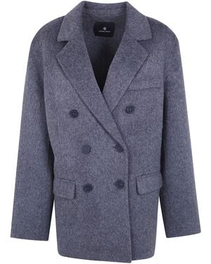 Anine Bing Wool Coat "Sali" - Blue