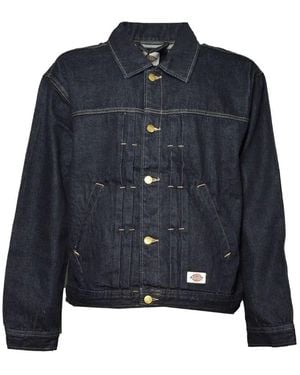 Dickies "Selvedge" Pleated Denim Jacket - Blue