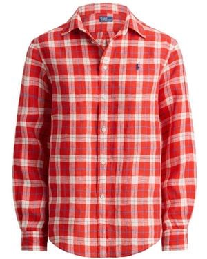 Polo Ralph Lauren Camicia Manica Lunga "Classic" - Red