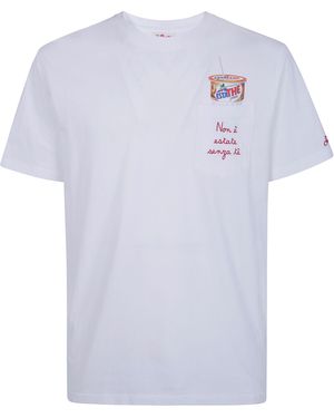 MC2 Saint Barth T-Shirt Pocket "Estathè No Pea" - White