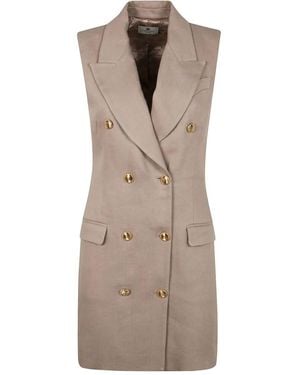 Elisabetta Franchi Mini Dress By - Brown