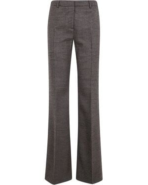Etro Pants Flared Classic Pants - Gray