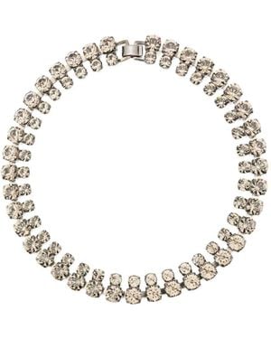 Helene Zubeldia "Timeless" Crystal Necklace - Metallic