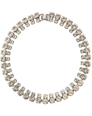 Helene Zubeldia "Timeless" Crystal Necklace - Metallic