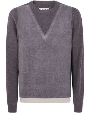 Maison Margiela Jumper Fused Knit "Fused Knit Sweater" - Grey