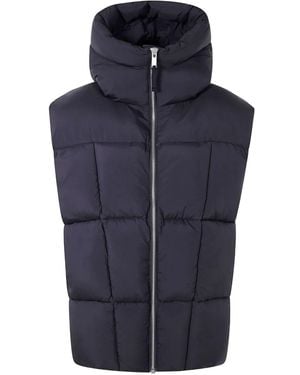 Thom Krom Hoodie Waistcoat - Blue