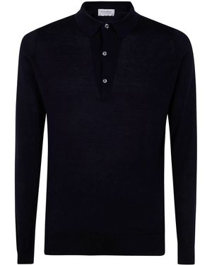 John Smedley Bradwell Long Sleeves Shirt - Blue