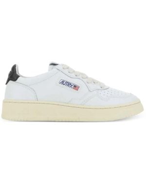 Autry Medalist Leather Sneakers - White