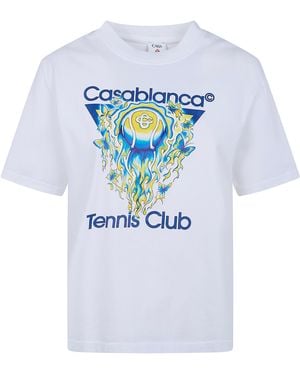 CASABLANCA T-Shirt With Logo - White