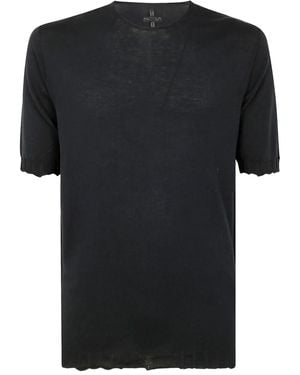 MD75 Short Sleeves Round Neck Sweater F. 15 - Black
