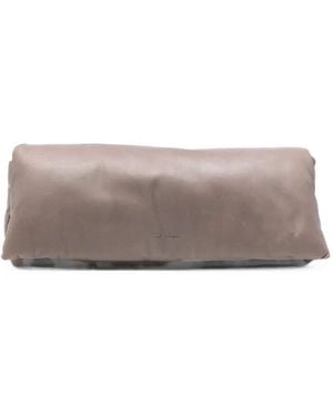 Rick Owens Clutch Bag Soft Leather "Soft Leather Clutch" - Grey