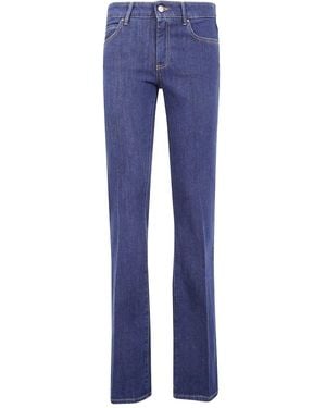 CIGALA'S Denim Ring Stretch Trousers - Blue
