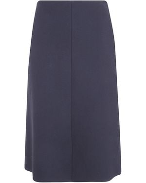 N°21 Midi Flared Skirt Fabric - Blue
