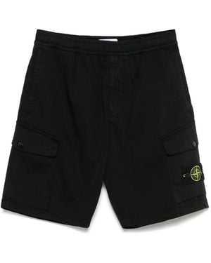 Stone Island Bermuda Regular Trousers - Black