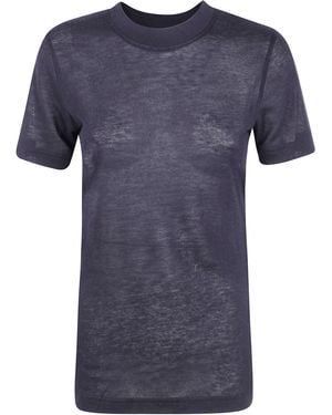 Filippa K T-Shirt Lyocell Cashmere Tee - Blue
