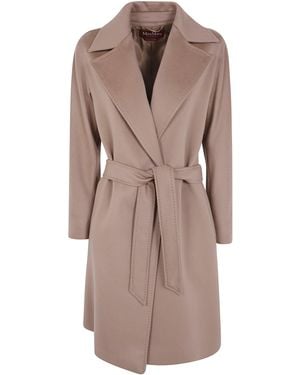 Max Mara Coat Classic Wool "Mst Ravenna" - Brown