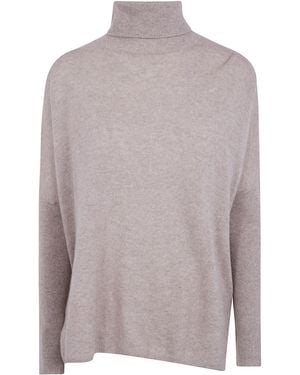 ABSOLUT CASHMERE Maglione Dolcevita "Clara" - Grigio