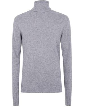 MD75 Cashmere Turtle Neck Jumper - Blue
