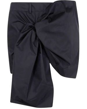 N°21 Mini Skirt With Bow - Blue