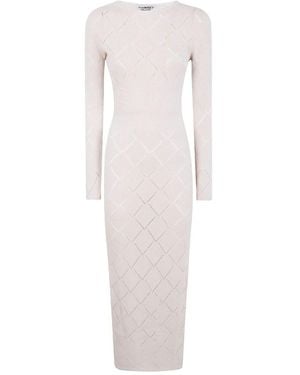 Twinset Long Sleeve Dress - White