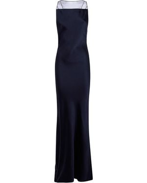 Maison Margiela Dress Satin Maxi "Costruzione" - Blue