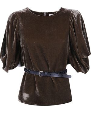 P.A.R.O.S.H. P. A.R. O.S. H. Blouse Dove - Black