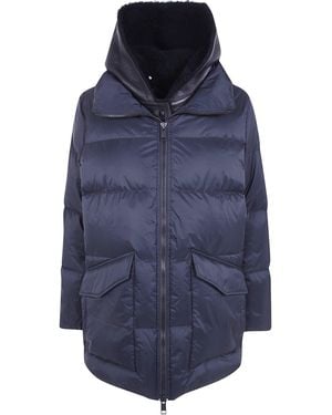Yves Salomon Jacket "76 Cm Jacket" - Blue