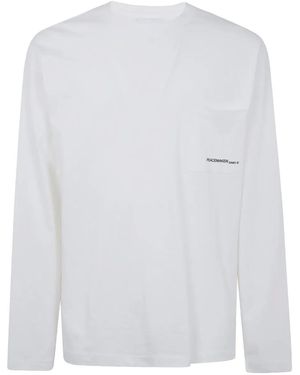 Oamc Peacemaker Peacemaker Lighter Long Sleeves Pocket Tee - White