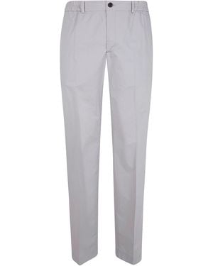 Incotex Elastic Waist Chino Trousers - Grey