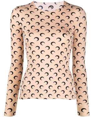 Marine Serre "Moon" Top - Rosa