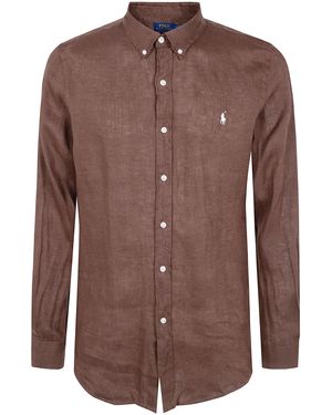 Polo Ralph Lauren Long Sleeves Sport Shirt - Brown