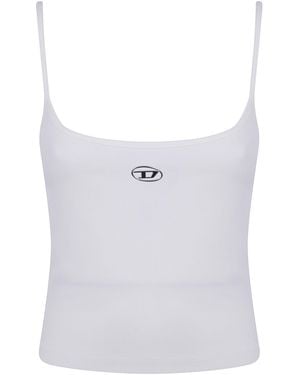 DIESEL Top Scollo Tondo "T Hupy" - White