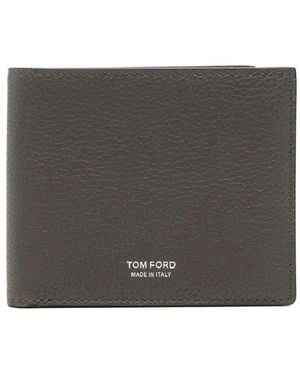 Tom Ford Leather Wallet - Gray