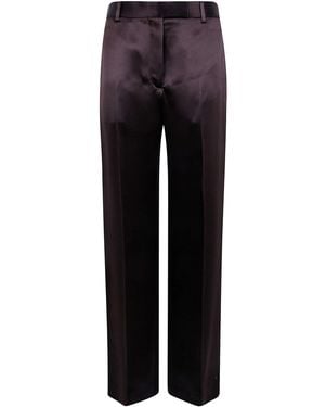 Tom Ford Pants Wide Leg "Paw726.Fax1868 Ear Chocolate" - Blue