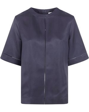 Loulou de Saison 'Havana' Lace Detailed T-Shirt - Black