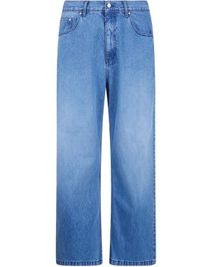 Arte' 'Circle' Logo Pocket Trousers - Blue